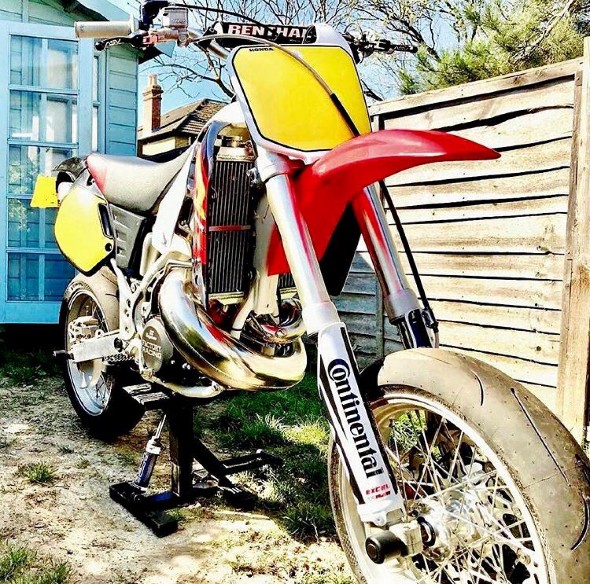 Living with a legend 1998 Honda CR500 supermoto Visordown